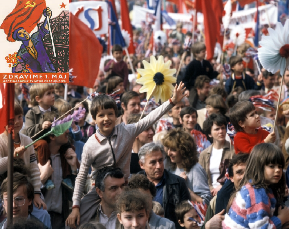 1. máj za socialismu? Žádná romantika pod rozkvetlou třešní, jen holubice míru a&nbsp;povinné demonstrace 