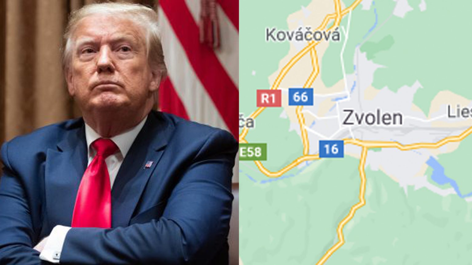 DONALD TRUMP SE PLÁNUJE USADIT NA SLOVENSKU. JEDNOZNAČNOU VOLBOU JE PRO NĚJ MĚSTO ZVOLEN